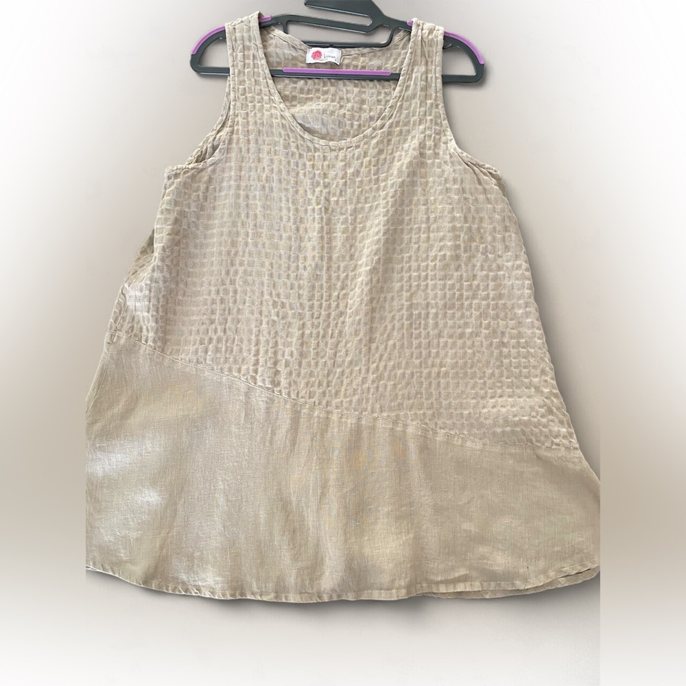 Lightweight Beige Sleeveless Top/ dress